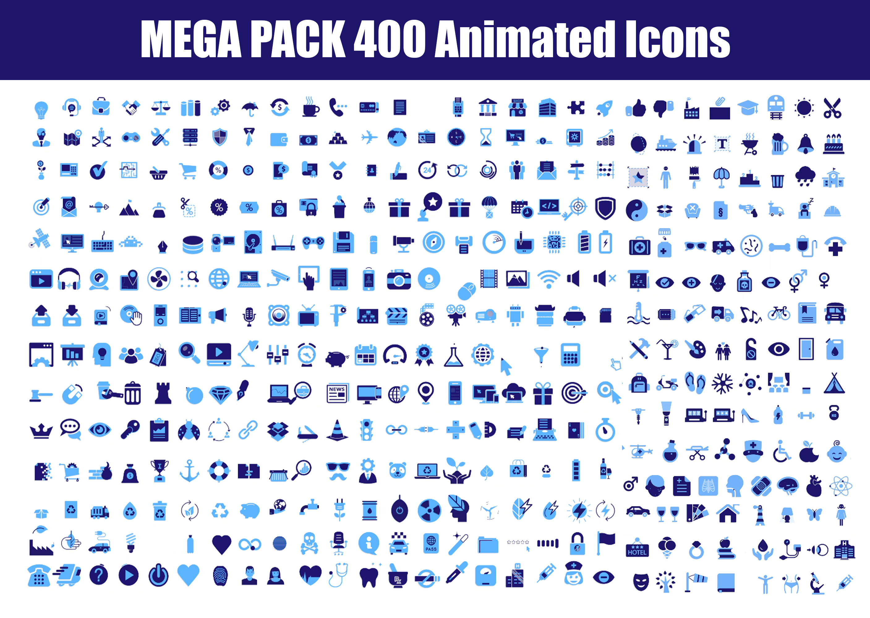 400-Animated-Icons-Complete-Collections-Software-Mega-Pack-Navy-Blue ...