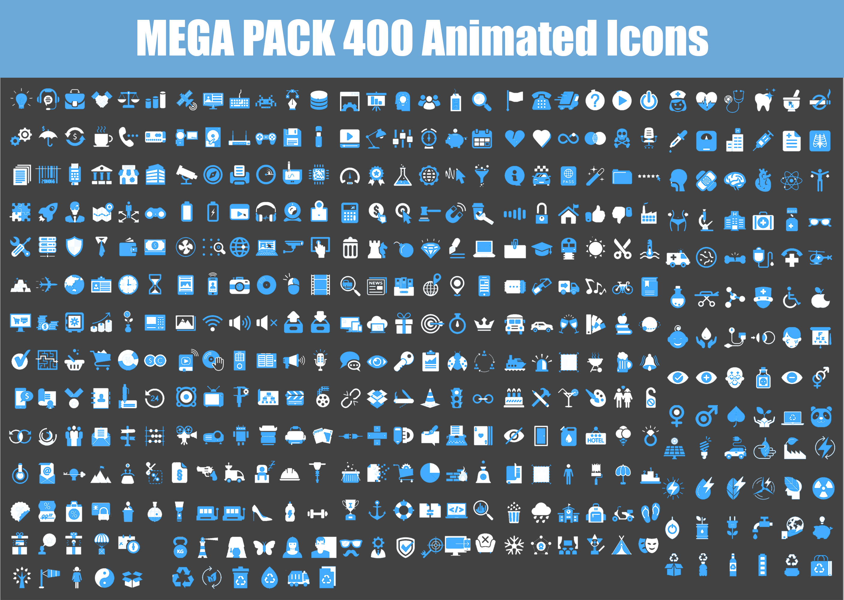 400-Animated-Icons-Complete-Collections-Software-Mega-Pack-Blue-White ...